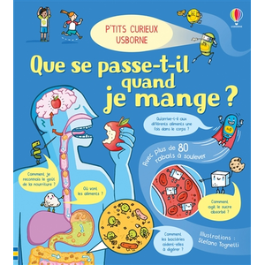 Que se passe-t-il quand je mange ? - P'tits curieux Usborne pas cher