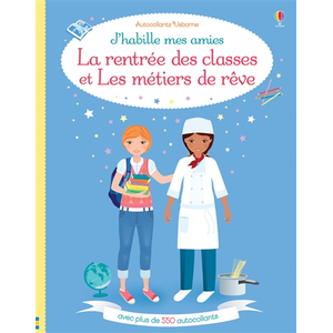 Usborne J'habille mes amies - La rentrée des classes et Les métiers de rêve pas cher