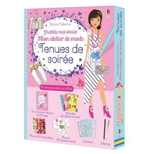 Usborne Coffret J'habille mes amies - Mon atelier de mode - Tenues de soirée pas cher