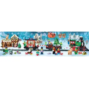 Comparateur de prix : Chronicle Books Lego Christmas Train Puzzle: Four Connecting 100-Piece Puzzles