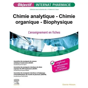 Elsevier Masson Chimie analytique - Chimie organique - Biophysique pas cher