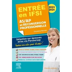 Comparateur de prix : Elsevier Masson Entrée en IFSI 2023-2024 - AS/AP et reconversion professionnelle