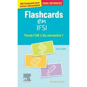 Comparateur de prix : Elsevier Masson Flashcards IFSI. Toute l'UE 2 du semestre 1