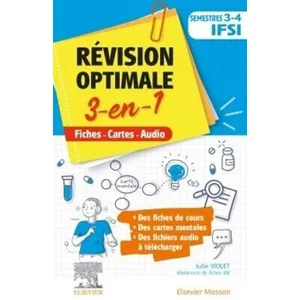 Comparateur de prix : Elsevier Masson Révision optimale 3 en 1 _ Semestres 3 et 4 IFSI