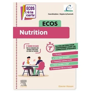 Comparateur de prix : Elsevier Masson ECOS Nutrition  Collège des Enseignants de Nutrition (Auteur)