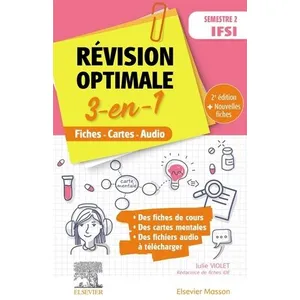 Elsevier Masson Révision optimale 3 en 1 _ Semestre 2 IFSI pas cher