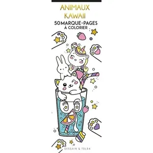 Comparateur de prix : Dessain Et Tolra Animaux Kawaii - 50 marque-pages à colorier  Collectif (Auteur)