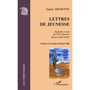 L'harmattan Lettres de jeunesse pas cher