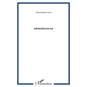 L'harmattan Réminiscence Hanania Alain Amar pas cher