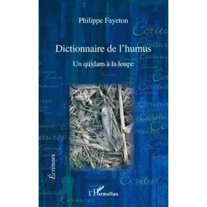 L'harmattan Dictionnaire de l'humus pas cher