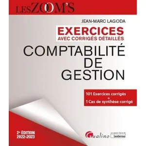 Comparateur de prix : Gualino Editeur Exercices avec corrigés détaillés Comptabilité de gestion