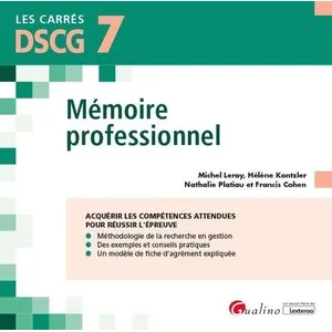 Comparateur de prix : Gualino Eds DSCG 7 - Mémoire professionnel