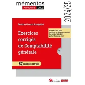 Gualino Eds Exercices corrigés de comptabilité générale