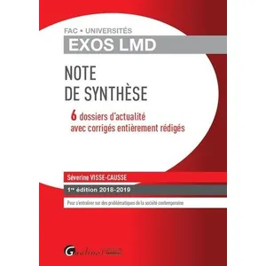 Comparateur de prix : Gualino Eds Exos lmd - note de synthese