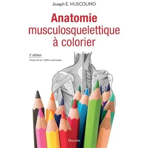 Maloine Anatomie musculosquelettique à colorier pas cher