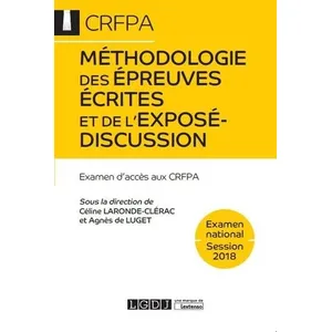 Comparateur de prix : Lgdj Methodologie des epreuves ecrites et de l expose-discussion 2eme ed