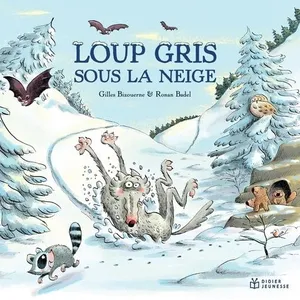Didier Jeunesse Loup gris sous la neige pas cher