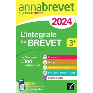 Hatier L'intégrale Du Brevet 3e - Sujets & Corrigés pas cher