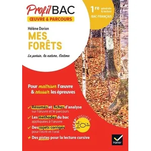 Comparateur de prix : Hatier Profil - Hélène Dorion, Mes forêts (Bac de français 2025) broché