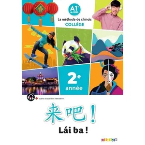 Comparateur de prix : Editions Didier Lai Ba ! 2 - Chinois 2e année - Ed. 2022 - Livre élève