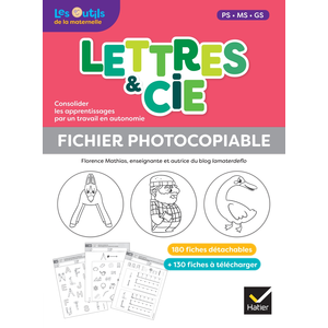 Comparateur de prix : Hatier Lettres & Cie Ps-Ms-Gs-Cp - Fichier Photocopiable