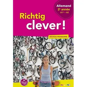 Comparateur de prix : Didier RICHTIG CLEVER ! : allemand - 2e année A1-A2 - livre de l'élève