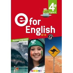 Comparateur de prix : Didier E for English 4e - Anglais Ed. 2017  - Livre de l'élève (Cartonné)