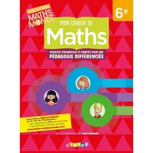 Comparateur de prix : Didier Mon cahier de maths 6e -  cahier Fabienne Lanata (Auteur), Jérôme Loiseau (Auteur)