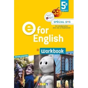 Comparateur de prix : Didier E for english : A2 - workbook, spécial dys (édition 2017)