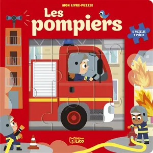 Lito Livre puzzle  9p les pompiers Jean-Sébastien Deheeger (Illustration) pas cher
