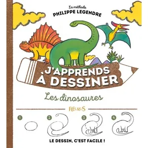 Fleurus J'apprends à dessiner les dinosaures pas cher