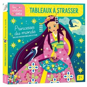 Fleurus Tableaux à strasser - Princesses du monde pas cher