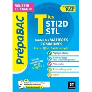 Foucher Toute la terminale STI2D, STL : matières communes : nouveau bac pas cher