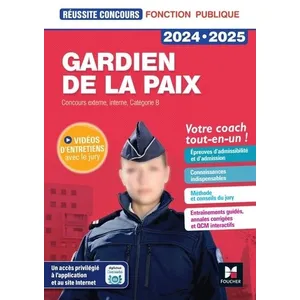 Comparateur de prix : Foucher Réussite Concours - Gardien de la paix - 2024-2025- Préparation complète
