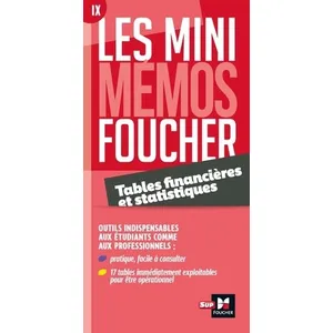 Les mini-mémos Foucher - Tables financières et statistiques pas cher