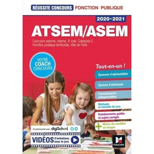 Foucher Réussite Concours ATSEM/ASEM 2020-2021 - Préparation complète pas cher
