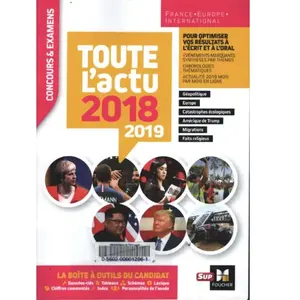 Foucher Toute l'actu 2018 - Concours & examens - Sujets et chiffres clefs de l'actualité 2019 -  Pierre Savary,  Michel Derczansky,  Anne Ducastel et  Frédéric Métézeau pas cher