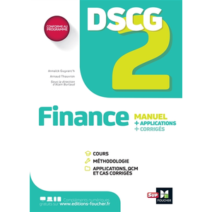 Comparateur de prix : Sup'Foucher DSCG 2 - Finance - Manuel et applications