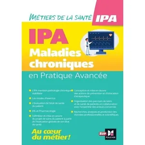 Sup'Foucher Infirmier en pratique avancée, IPA : pathologies chroniques stabilisées pas cher
