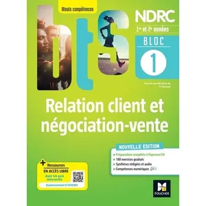 Comparateur de prix : Foucher Bloc 1 Relation client et négociation-vente - BTS NDRC 1&2 - Éd 2022