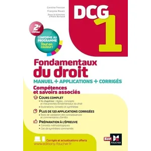 Foucher DCG 1 - Fondamentaux du droit - Manuel et applications