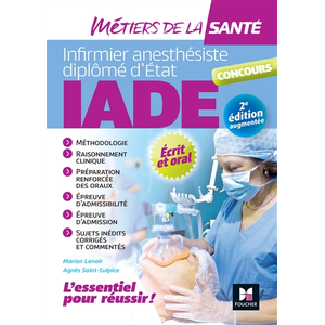 Comparateur de prix : Foucher IADE- Métiers de la santé - Réussir le concours d'entrée - Pré...