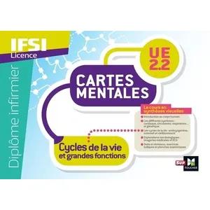 Comparateur de prix : Sup Foucher Diplôme Infirmier - IFSI - Cartes mentales - UE 2.2 - Cycles de la vie