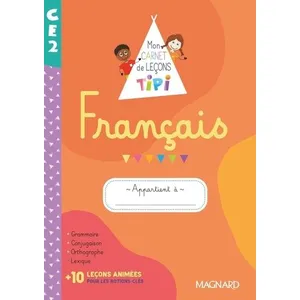 Comparateur de prix : Magnard Tipi CE2 : Mon carnet de leçons de français (2022) - Cahier de l’élève