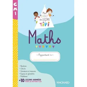 Comparateur de prix : Magnard Tipi CM1: Mon carnet de leçons de maths (2022) - Cahier de l'élève