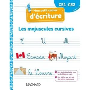 Comparateur de prix : Magnard Mon petit cahier d'écriture CE1, CE2 : les majuscules cursives
