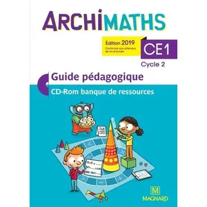 Comparateur de prix : Magnard Archimaths CE1 2019 - Guide pédagogique avec cd-rom banque de ressources