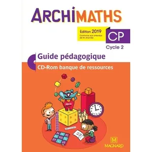 Comparateur de prix : Magnard Archimaths CP 2019 - Guide pédagogique avec cd-rom banque de ressources