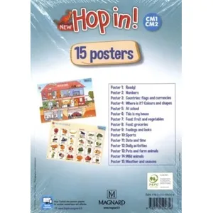 Magnard New Hop In! Anglais CM1-CM2 (2019) - PostersVendu parcultura-librairie