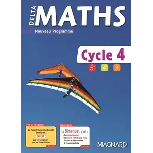 Magnard Delta Maths cycle 4 (2017) - Manuel élève pas cher